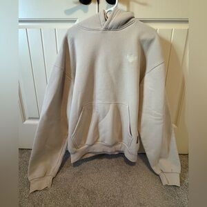 Women's Comfrt brand Cream Hoodie with embroidered Heart Detail